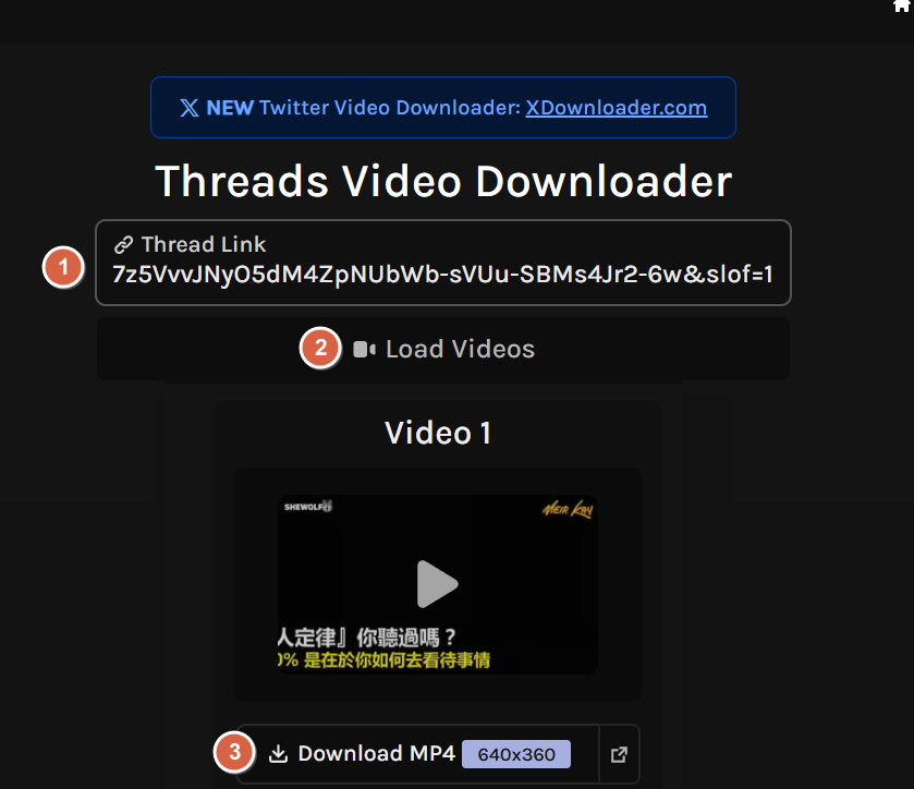 如何下載thread上面的影片？貼上網址至此平台即可。-2